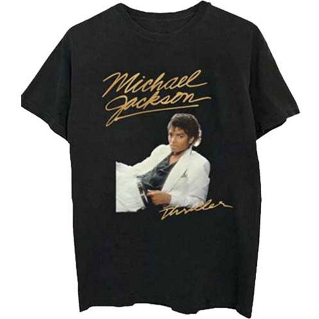 Michael Jackson Thriller Graphic Print Summer Autumn Winter Men's and Women's Short Sleeved T-shirt Casual Loose Outdoor Street