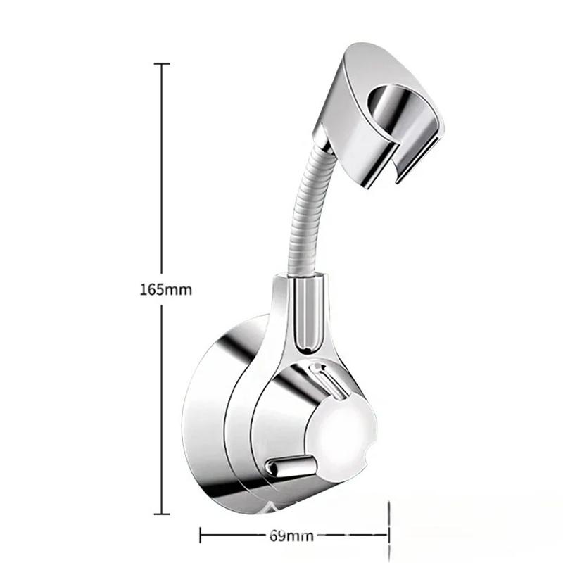 Suction Cup Shower Holder Adjustable Shower Head Holder Nozzle Handheld Holder Punch-Free Multi Angle Rotation Shower Bracket