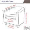 1PC Jacquard Tub Chair Cover Elastic Club Sofa Covers Stretch Spandex Single Armchair Sofa Slipcovers for Living Room Bar Home