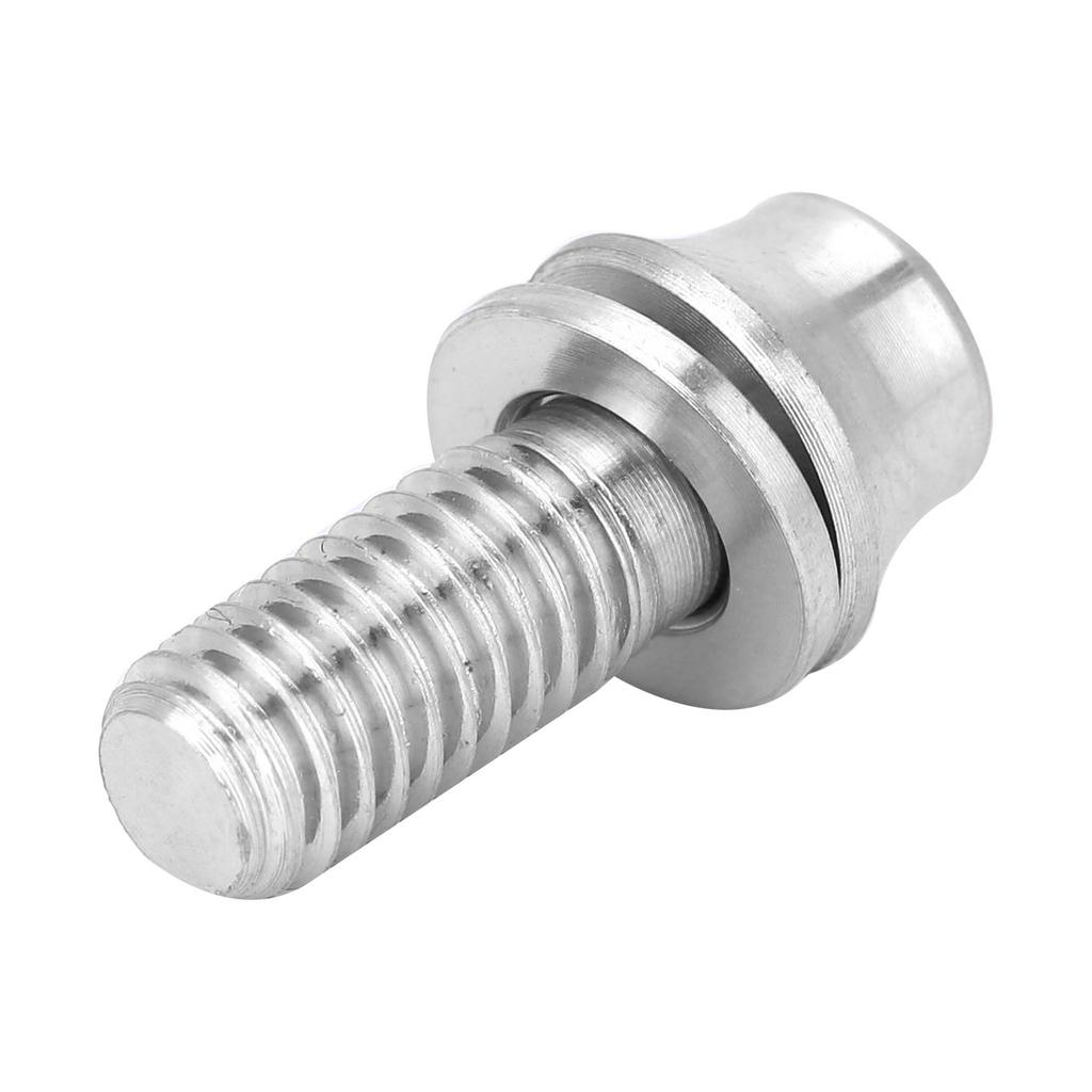 Bicycle Titanium Alloy Water Bottle Cage Screw Bolt M5x12 16mm with Washer (Titanium M5x12)