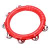 Single Row Hand Bell Smooth Edge Rattles Hand Bells Musical Instrument for ChildrenRed