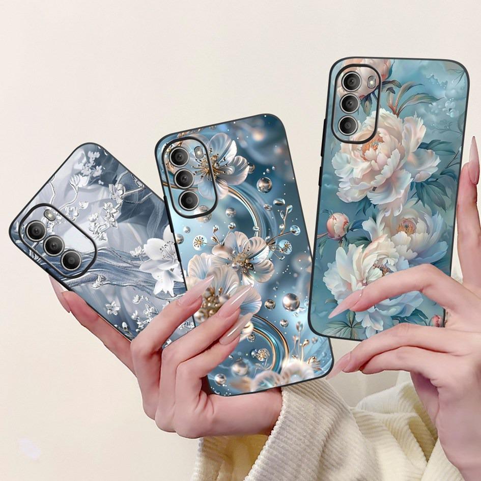 For Motorola Moto G51 5G Case XT2171-2 XT2171-1 Cover New Stylish Flower Soft Silicone Phone Case For Moto G31 G71 5G G 51 Pouch
