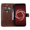 Suitable for Fujitsu Arrows Be 4plus mobile phone leather case Sense4 solid color leather pattern card wallet
