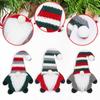 3pcs Cartoon Gnome Silverware Holder Exquisite Xmas Tableware Storage Bag  Party Favors