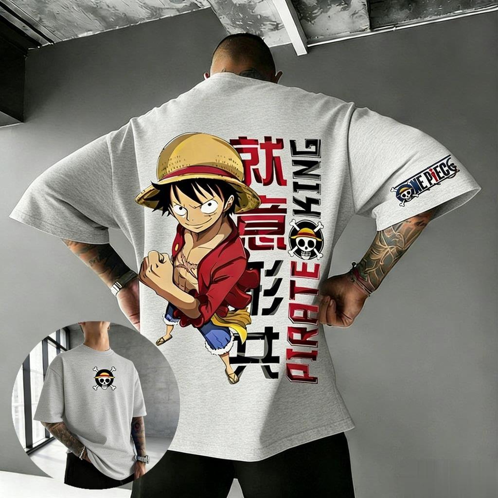 One Piece Anime Luffy T Shirt Men Women Cotton Short Sleeve Tee Pirate King Graphic Print Streetwear Casual Top 2026 Summer New