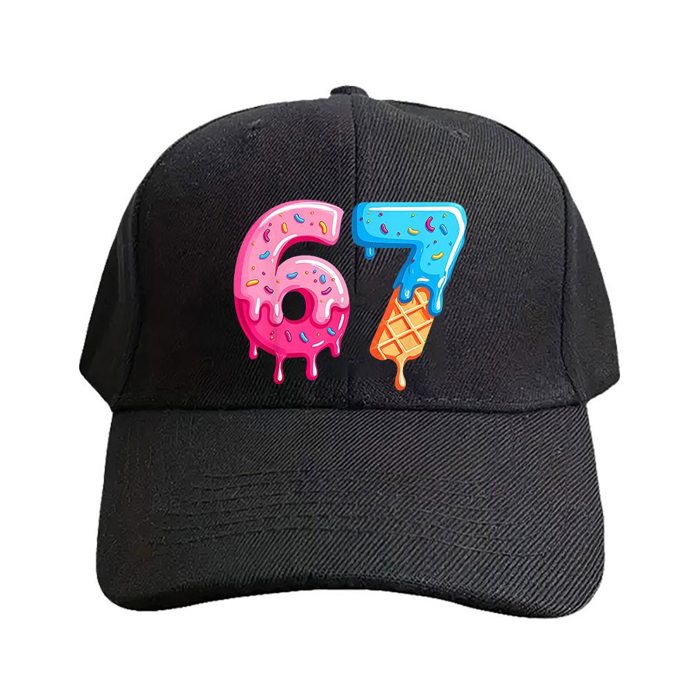 Funny Ice Cream Meme Caps Summer Adult Baseball Cap Adjustable with Curved Brim Duckbill Hat Protection Sun Hats