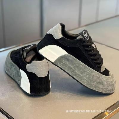 European Station Men's Shoes Autumn Tide Brand Versatile Internet Celebrity Explosion Sports and Leisure Men's Inner Height-increasing Thick-soled