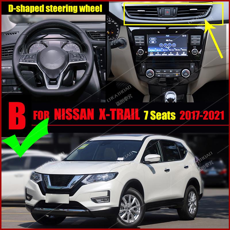 Car Floor Mats For Nissan X-Trail Seven Seats 2017 2018   21 22  Auto Foot Pads Carpet Cover Interior Accessories