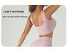 Seamless High-Elastic Yoga Set: Square Neck Vest & Peach-Contour Shorts