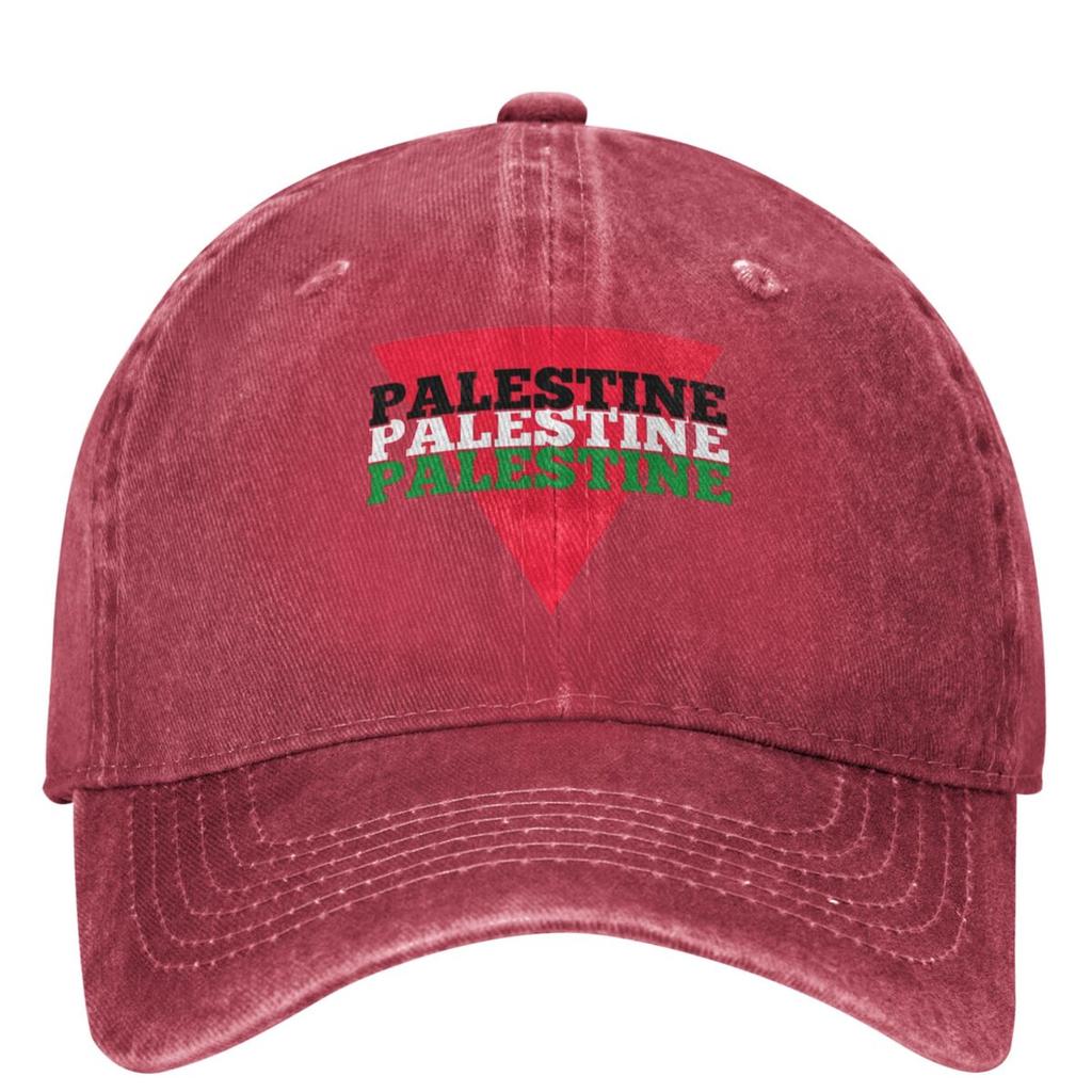 Palestinian Red Triangle Baseball Cap Unisex Men Sunscreen Hip Hop Hats Summer y2k Retro Tennis Skate Snapback Cap