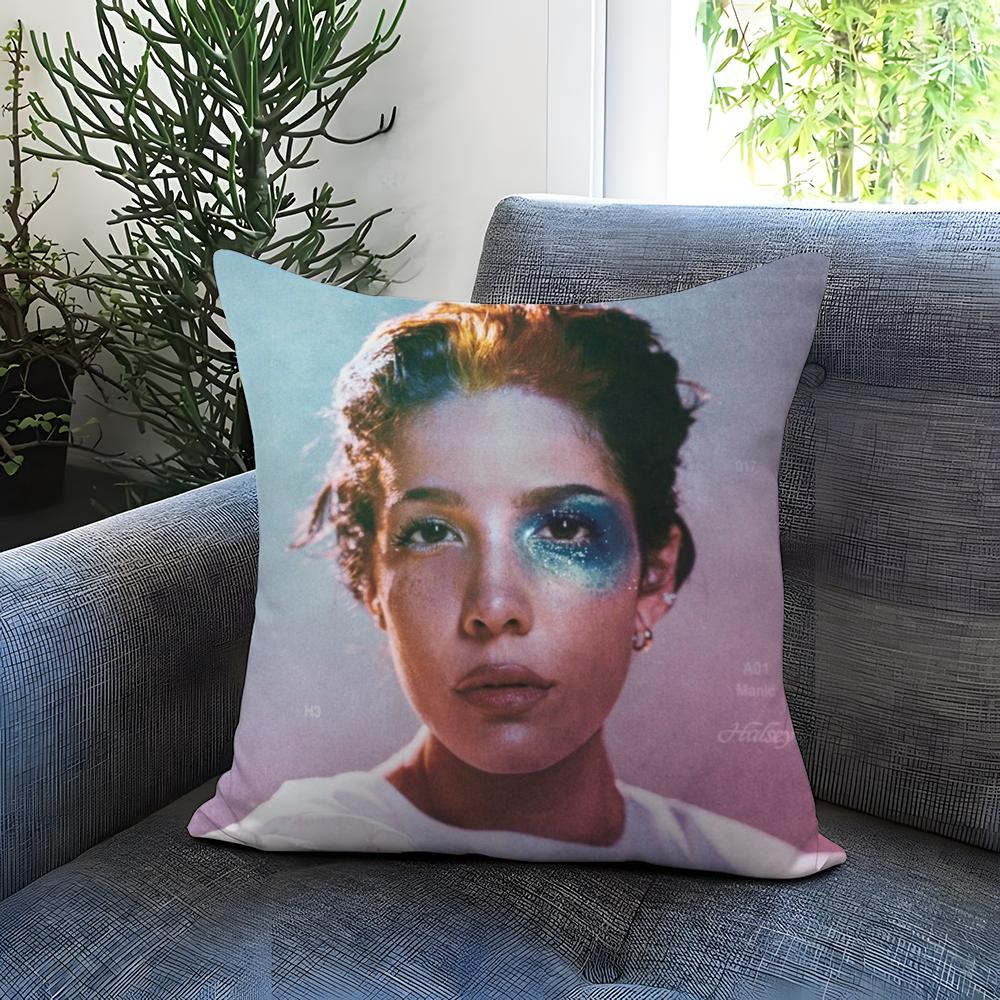 Popular H-HHalsey Cushion Cover Comfortable Reversible Pillow Cover Ideal for Car Sofa Bedroom & Beyond