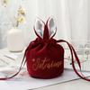 Osterhasen Kordelzugtaschen Samt Schmuckorganisator Neue Hochzeits-Süßigkeitentaschen Geburtstagsparty