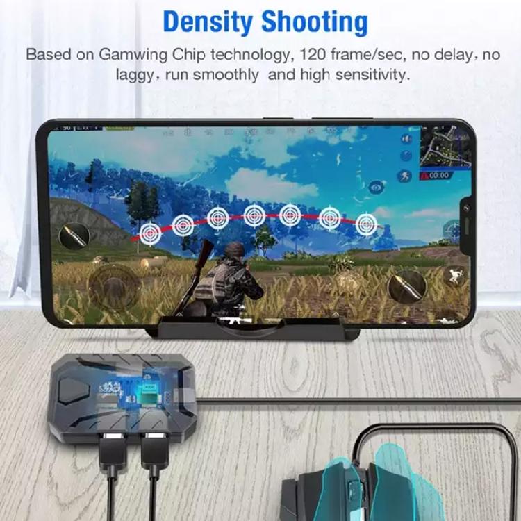 Adattatore Convertitore Gamepad Cablato Mobile Tastiera Mouse da Gioco per Edizione Android