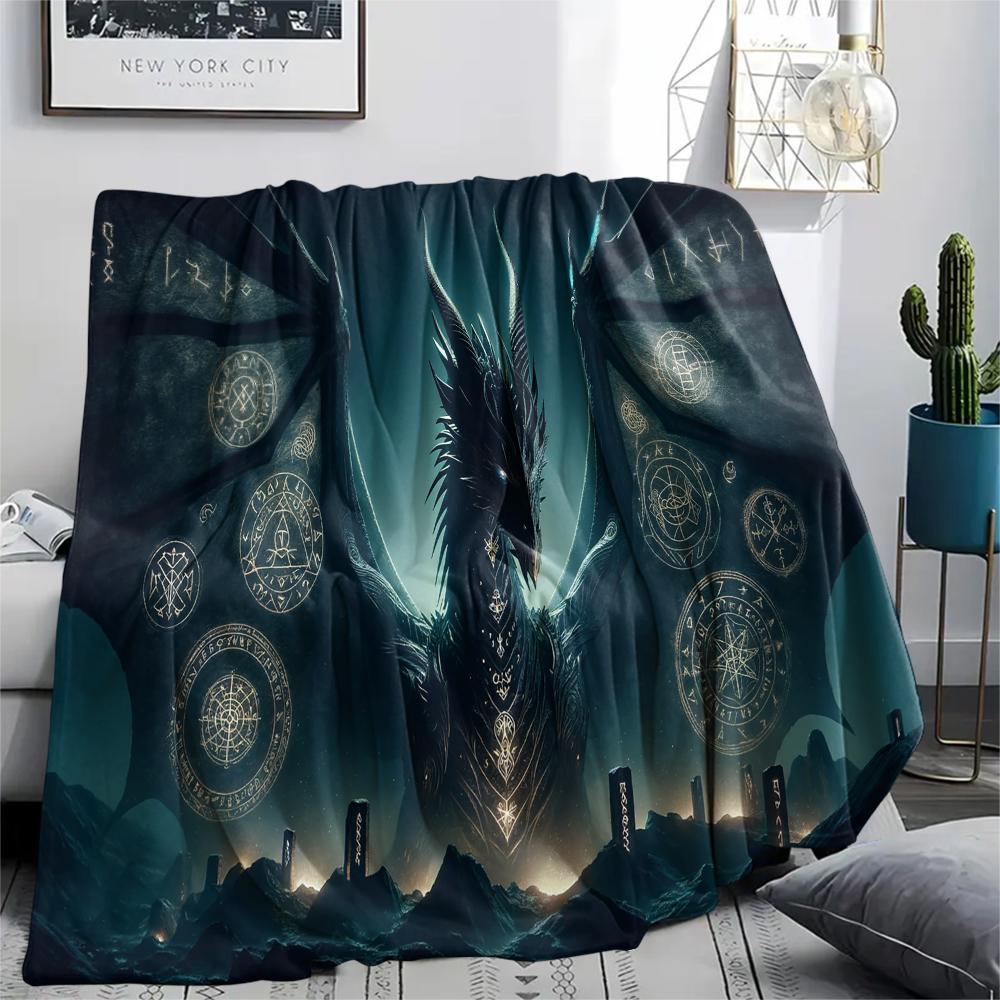 1 Pezzo Coperta in Flanella con Stampa Cartone Animato, Alta Qualità Confortevole per Tutte le Stagioni, Decorazione per la Casa, Calore e Comfort, Perfetta per Regalo di Natale Compleanno