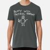 Buffy Will Patrol Tonight (White) - Buffy Th S To 5XL Made In the AU/USA T-Shirt