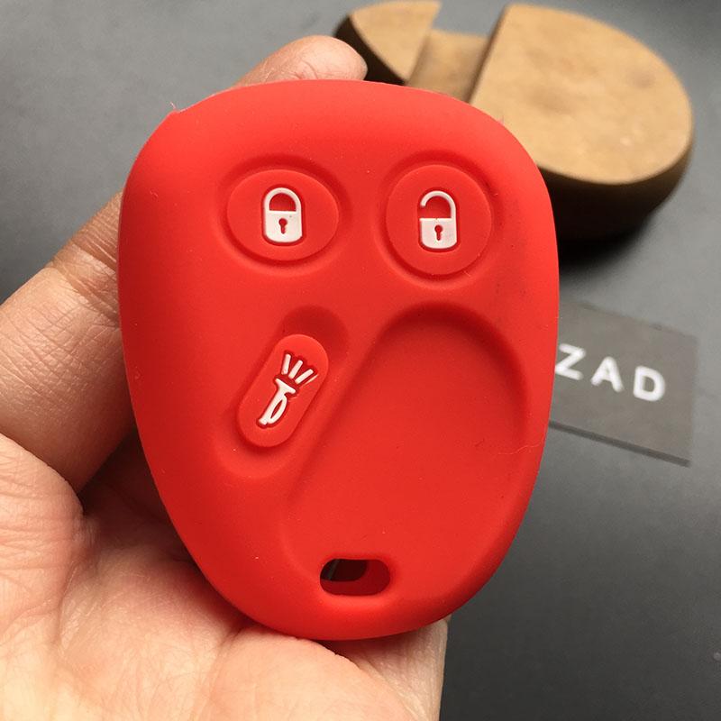 ZADsilicone rubber Car Key case cover for GMC For Buick Ranier Chevy Trailblazer S10 Envoy Yukon for Cadillac Hummer H2 Saturn f