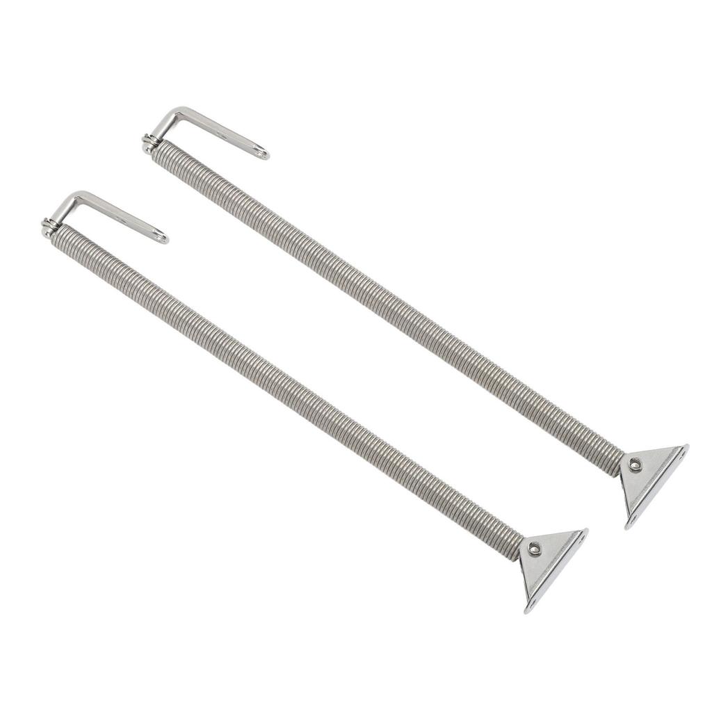 2 Pcs Boat Hatch Support Spring Stainless Steel Adjuster Porthole Door Lid Spring for Yachts Campers 225x15mm
