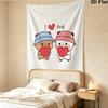 Bubu Dudu Wall Tapestry Aesthetic Wall Hanging Printed Fabric Blanket Decorative Tapestries For Bedroom Living Room Home Decor