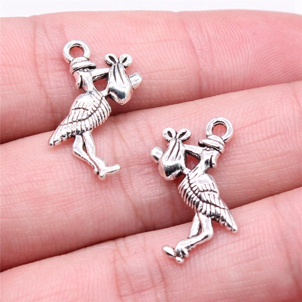 Charms Chicken Duck Goose Pendants Vintage Jewelry Supplies QC027
