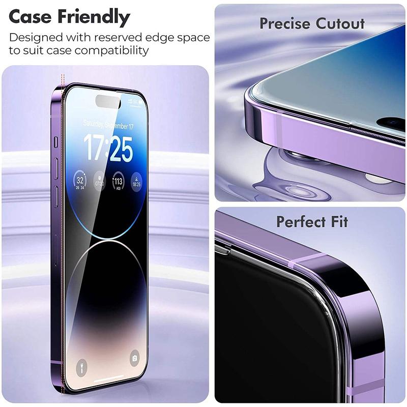 4Pcs Tempered Glass For iPhone Air 14 13 12 11 15 16 17 Pro Max Screen Protector For iPhone 7 8 X XS XR Protective Glass Film