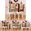 Chair Festive Christmas Covers In Red And Black Plaid For Holiday Home Decor