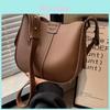 2024 New Fashion Women's Shoulder Bag Urban Simple Style Pu Bucket Bag Black