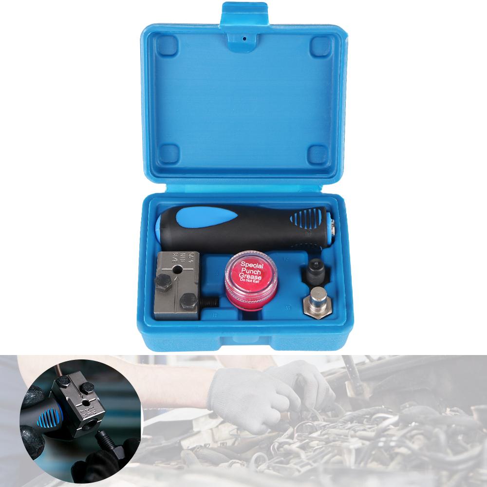 Brake Pipe Flaring Tool Kit 3/16inch Cars Motorcycle Truck Repair Tools Universal Brake Line Flare Tool Double Flare Adapter