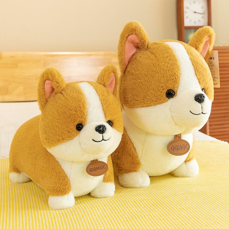 Cute Heart Ass Corgi Doll Plush Toy Short Legs Rag Doll Girl Sleeping On Bed Pillow