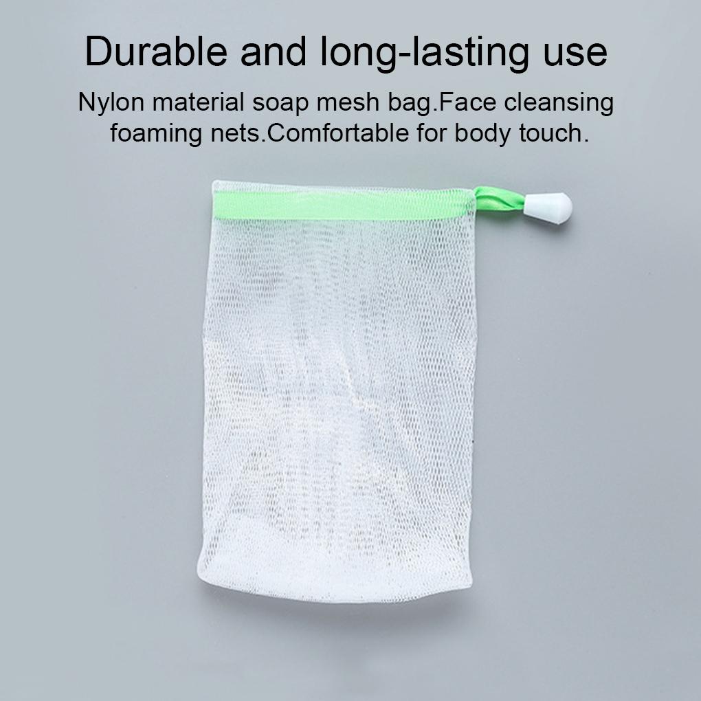 Duschgel-Seifenbeutel, Gesichtsnetz, Bad, Nylon, Gesichtshaut-Reinigungswerkzeug, Blasennetz, Körper, handgemachter Schaumbeutel für