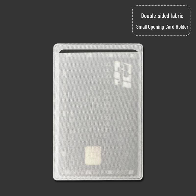 Прозрачный матовый ПВХ держатель для ID-карты - Защитный чехол для банковских и проездных карт