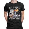 Funny Pibble Dog Meme Brainrot Wash My Belly T-Shirt Beach Cotton T-Shirts Adult Trendy Design Tshirt Short Sleeve Basic Clothes