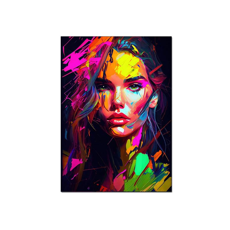 Imprimare afiș femeie colorată abstractă, artă modernă, pictură pe pânză, pentru dormitor, sufragerie, decorare a casei Cuadros