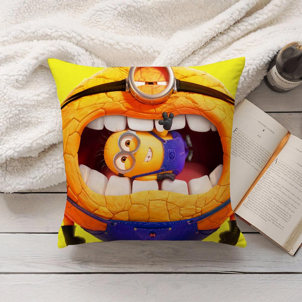 M-Minions D-Despicable M-Me 4 Pillow Case Home Decoration Cushion Cover Suitable For Bedroom Car Office Sofa