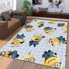 Tappeto con Personaggio dei Cartoni Animati con Design Giallo dei Minions per Arredamento Casa Adatto per l'uso come antiscivolo per soggiorno camera da letto divani