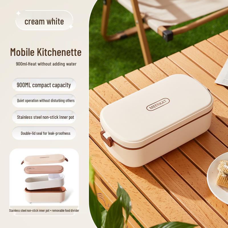 Electric Heated Insulated Lunch Box for Office Workers – Steams Hot Rice and Dishes, Plug-in.