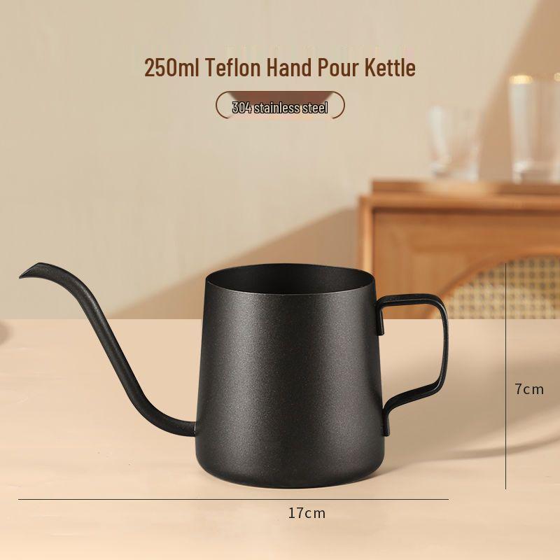Stainless Steel Gooseneck Mini Pour Over Coffee Kettle Set 250ML
