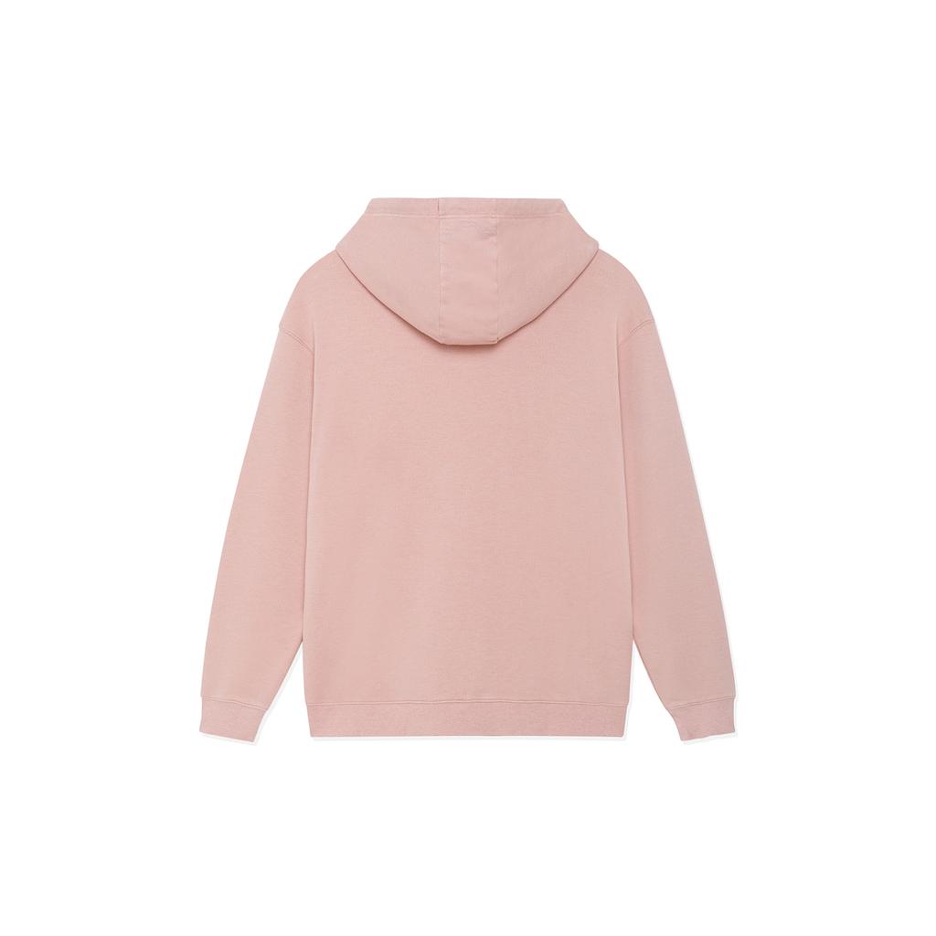 Li Ning Sweatshirts Unisex Mist Pink Hooded Moderate Regular AWDSC97-1