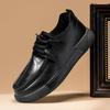 Formal Men's Shoes Genuine Leather Spring Business and Leisure Leather Shoes  New Trend Versatile Thick Soled Shoes for Men