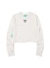 BBC EARTH W Crop Long T-Shirt_White
