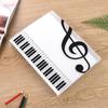 Transparent A4 Music Binder: Loose-Leaf Sheet Music Staff Paper Book, 80 Pages Document Holder for Piano Students