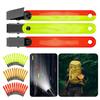 12Pcs/pack Reflective Trail Markers High Visibility Trail Markers Reflective Trail Marker Clip for Tree Stand Hunting