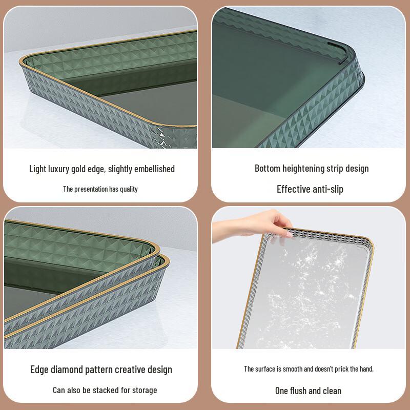 ZISIZ Rectangular Nordic Serving Tray