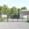 VidaXL Garden Mesh Gate, Patio Gate, Security Barrier, Outdoor Gate, Anthracite 400x175 Cm 154546