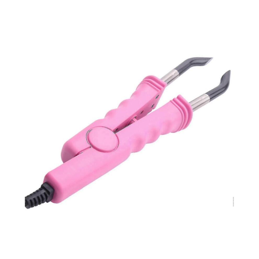 Haarverlängerungseisen Keratin-Bonding-Werkzeuge Wärmeverbinder Rosa EU-Stecker