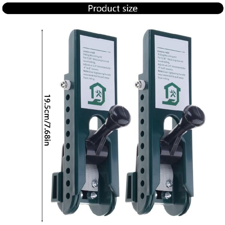 Professional Panel Alignment Clamps Gauges for Fiber Cements Siding Secure Board Handling and Easy Nailing 2 Pack