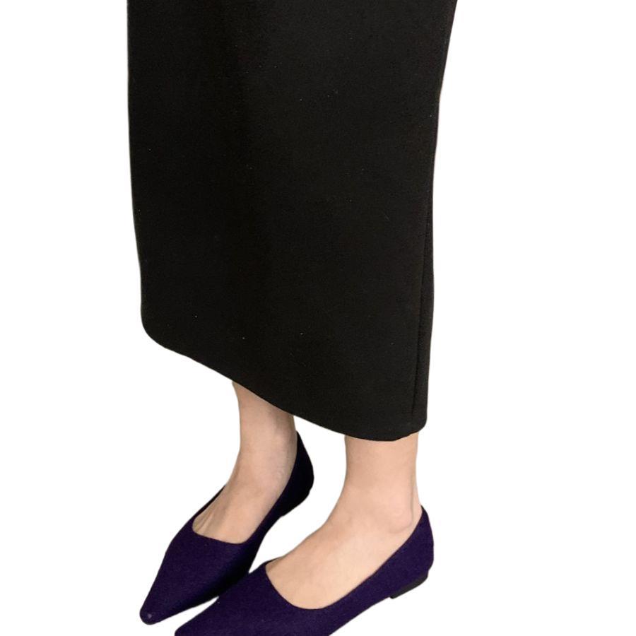 Pointed flat shoes women's 2025 summer low-heeled single shoes with soft soles are not tired of standing for a long time, and the feet are not ti