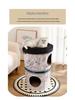 Cat Villa: Extra Large Double-Layer Scratch-Resistant Cardboard Bed & Scratching Board In Coffee Cup Style