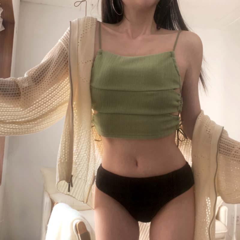 Korean Style Backless Halter Bikini - Sexy Split Swimsuit for Women, Resort Wear