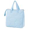 Skater Quilted Fabric Insulated Lunch Bag with Sanrio Cinnamoroll Drawing Pocket, KBCB5-A