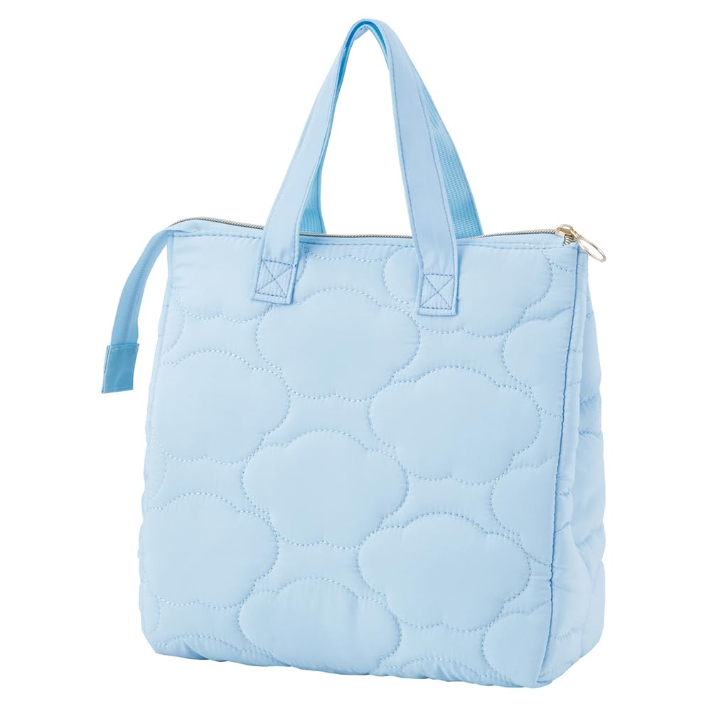 Skater Quilted Fabric Insulated Lunch Bag with Sanrio Cinnamoroll Drawing Pocket, KBCB5-A